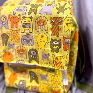 Sugar Booger “Hungry Monsters” adjustable lined backpack